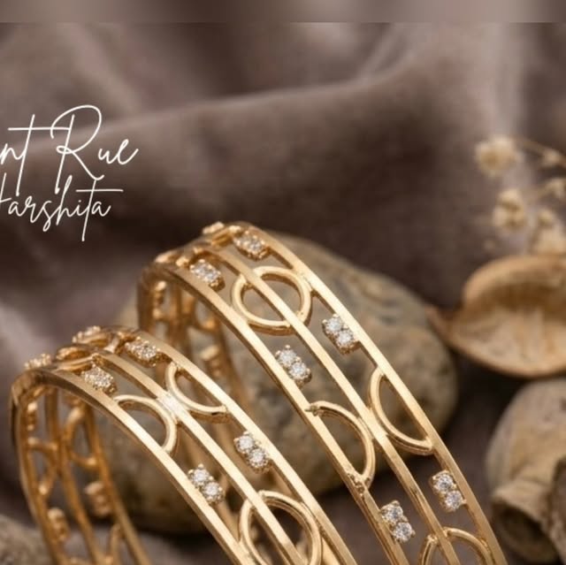 Celeste Royale gold bangles
